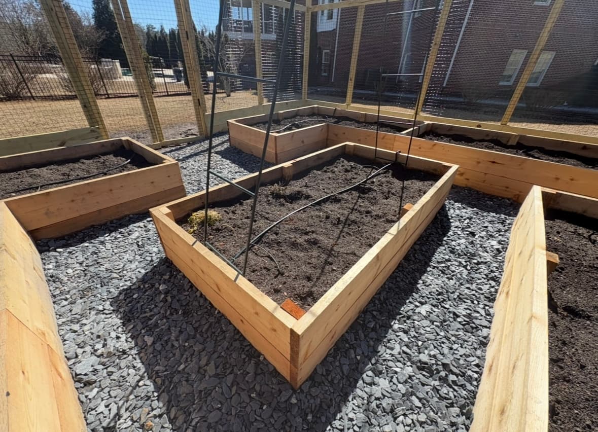 Enclosed Cedar Raised Bed Garden