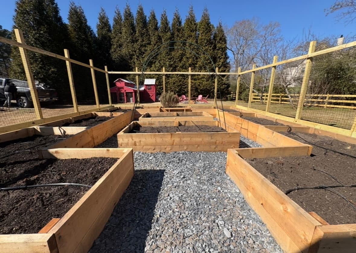 Complete Cedar Raised Bed with Drip Irrigation