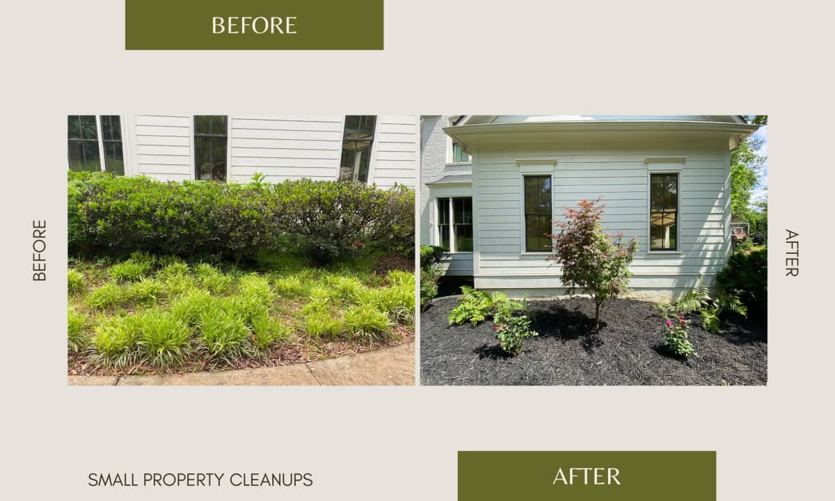 Property enhancement services in Marietta and Atlanta including pressure washing and garden installations